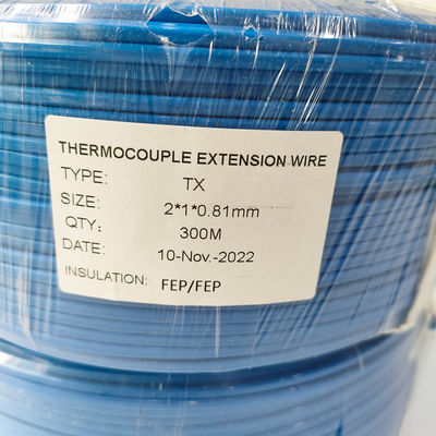 Prezzo buon Temperatura massima di 900 °C filo di estensione di termocoppia con conduttore in lega di tipo K e certificazione UL in linea
